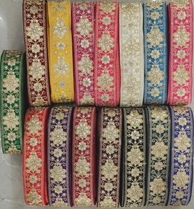 Tela de encaje de flores trenzadas con bordado y malla de lentejuelas de tul para cordones de encaje de lentejuelas de moda gótica - Product Image 2