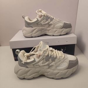 Chaussures de sport Old Dad pour hommes et femmes, modèle couple, à enfiler, bout carré, en cuir véritable, respirantes, antidérapantes, pour le fitness et les loisirs - Product Image 2