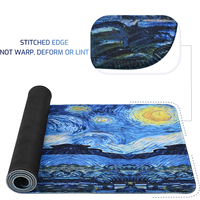 Tapis de souris XL en caoutchouc personnalisé avec impression de fleurs esthétiques de la série FLAME SNAKE, non toxique, en stock