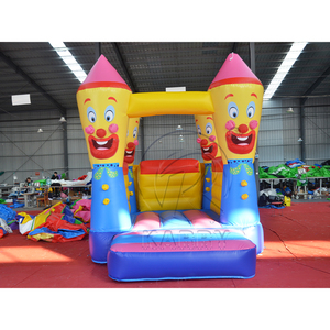 Castillo Inflable Comercial de 4x3m con Temática de Payaso y Crayones, Castillo de Brinco de PVC Resistente para Fiestas Infantiles y Alquiler de Eventos - Product Image 2
