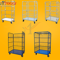 1100*800*1700mm 4 portes usine de chariot Rontainer à rouleaux robustes