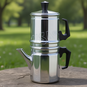 Cafetera de Aluminio 3 Tazas NAPOLETANA Cromo Brillante 0004003 - Product Image 3