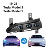 Ensemble de phares à LED matriciels pour Tesla Model 3 Model Y, commande tactile, feux de jour DRL, mise à niveau des feux antibrouillard, IP67, sans erreur CANBUS, 6000K