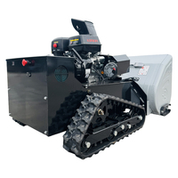 Souffleuse à neige télécommandée à moteur essence, largeur de déblaiement 100 cm, variation de vitesse continue, 360 kg, noire, pour routes municipales, DDP