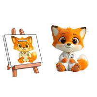 Peluche personnalisée Super Douce Docteur Renard avec Stéthoscope, Blouse Blanche et Fourrure Orange – OEM/ODM, Animal en Peluche Mignon pour Anniversaire Thème Médical