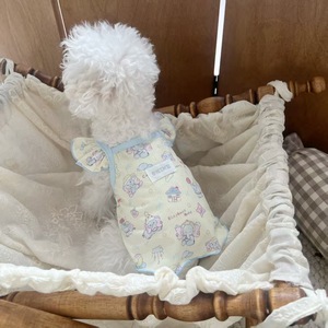 New summer <b>clothes</b> for dogs, cute elephant-themed tank top and flutter sleeve dress, perfect for pets like <b>cats</b>, Bichons, Teddy - Product Image 2