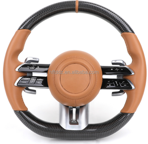 Volante de Fibra de Carbono Forjado Perforado para Mercedes Benz W204 W205 W211 W212 CLA W176 W177 ML W166 X253 W221 W222 AMG - Product Image 6