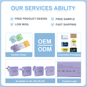 Adaptateur de chargeur rapide 65W GaN QC PD 3.0 pour Xiaomi iPhone Samsung Ordinateur portable <span class=keywords><strong>MacBook</strong></span> Personnalisable Haute efficacité Type-C <span class=keywords><strong>en</strong></span> vente - Product Image 3