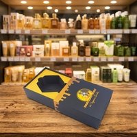 Boîtes cadeaux rectangulaires magnétiques haut de gamme pour pots de miel, avec impression couleur personnalisée du logo