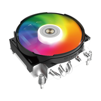 ALSEYE ITX pendingin CPU, kipas CPU PWM tinggi 48mm, pendingin Heatsink komputer untuk casing pc