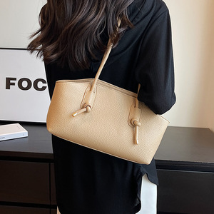 Bolso de hombro a la moda para mujer, bolso cruzado para mujer, nudo con cordón, hebilla, bolso de cuero PU para mujer - Product Image 2