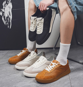 Nouvelles baskets classiques rétro pour hommes 2025 |   Chaussures décontractées à design ajouré |   Chaussures de skate vintage en cuir véritable avec semelle en caoutchouc - Product Image 6