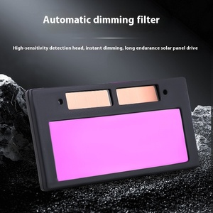 نظارات لحام خاصة بقوس الأرجون بإطار كامل ذات تعتيم تلقائي مضادة للوهج وحماية للعين ومقاومة للضباب بإطار بلاستيكي متين - Product Image 3