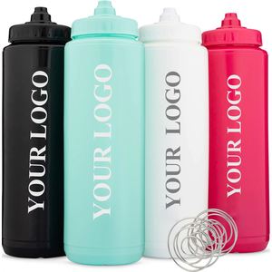 Hot Selling Bicycle <b>Sports</b> Water <b>Bottle</b> 32 oz Squeeze Water <b>Bottle</b> Travel Cycling Water <b>Bottle</b> With Spherical Stirrer BPA Free - Product Image 1