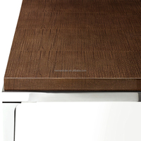 Salle à manger contemporaine américaine de luxe forme minimaliste Benoit Table à manger rectangulaire