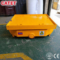 Carro Eléctrico Plano sin Rieles de 5 Toneladas, Compacto, Carro de Pequeñas Dimensiones para Taller, Carro para Manejo de Materiales y Componentes Metálicos