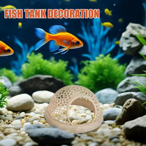 Betta Cave Flottant Betta Crevettes Cave Aquarium Hamac Sûr Repos Fish Tank Décorations Alimentation Maison D'élevage pour Conteneurs - Product Image 5