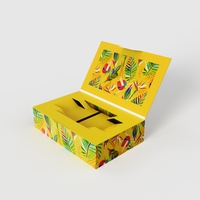 Boîte d'emballage premium Flip Box, boîte pliable, boîte avec insert pour cartes