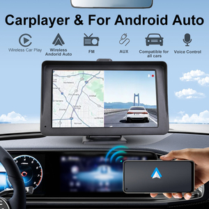 Ausek 7 "เครื่องเล่น DV ในรถยนต์แบบพกพาวิทยุเอฟเอ็มอินเตอร์คอมสองทางแอนดรอยด์ Ai หน้าจอสัมผัสเสียง CarPlay Ai - Product Image 3