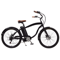 Cruiser 26*4.0 Şişman Retro Arazi Elektrikli Bisiklet Kar Elektrikli Bisikleti 500W/750W Büyük Güçlü Motor 48V20AH Lityum Pil