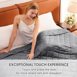 Couverture lestée pour adultes 20lbs 48" X72" É<span class=keywords><strong>t</strong></span>é Écologique Polyester Portable Lourde Douce Épaisse Grande Couverture Couette - Product Image 4