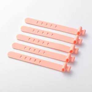 再利用可能でリリース可能な多目的シリコーンケーブルタイオーガナイザー高速ケーブルコードワイヤ管理 - Product Image 6