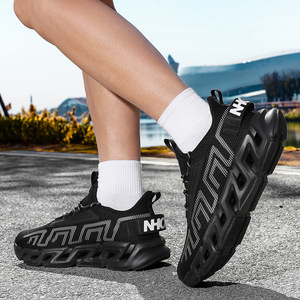 Zapatillas Deportivas para Hombre, Color Beige Verde, con Suela de Malla Transpirable, Amortiguación Antideslizante, Estilo Blade - Product Image 2