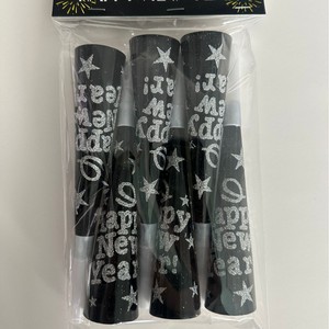 ของชำร่วยงานเลี้ยงปีใหม่  ชุดเครื่องดนตรีเป่าลม 6 ชิ้น  นกหวีด  แตรเป่าลม  สำหรับตกแต่งวันส่งท้ายปีเก่า  สีทองดำ  อุปกรณ์จัดงานปาร์ตี้ - Product Image 3