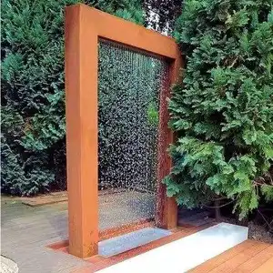 3m di altezza doccia a pioggia Corten metallo esterno giardino ornamento giardino piscina cascate