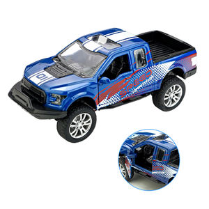 Modèle de <span class=keywords><strong>voiture</strong></span> miniature en alliage de haute qualité 1:32, camionnette à tirer en arrière, <span class=keywords><strong>porte</strong></span> ouvrante, <span class=keywords><strong>jouet</strong></span> pour enfants, unisexe - Product Image 2