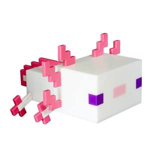 Veilleuse Pixel Axolotl (esthétique <span class=keywords><strong>Minecraft</strong></span>) : Lampe à changement de couleur rechargeable par USB pour chambres et bureaux - Product Image 1