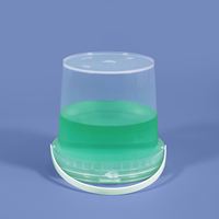 UMETASS Seau alimentaire en plastique PP de 1 litre, étanche, pour la vente en gros, stockage et transport de crème glacée et biscuits, fûts et barils