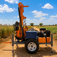 Machine de forage de puits d'eau portable haute efficacité, profondeur 300 m