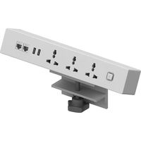 Rallonge universelle en alliage d'aluminium pour rallonge de bureau/fixation de bord de bureau Prise de bureau amovible avec support