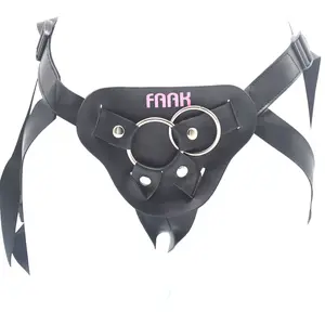 FAAK Strap-on Penis pants With Stainless steel Rings Dildo Pants for couple Lesbian Men Belt sex toys