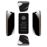 Protection d'écran en verre trempé incassable Diamond, nouveau design, confidentialité à 360 degrés, pour iPhone 13 14 15 16 17 PRO MAX