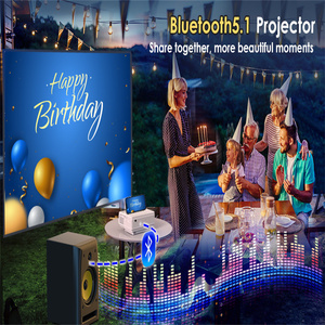 Mạnh mẽ xách tay Q5 chiếu 4K rạp hát tại nhà máy chiếu màn hình điện thoại thông minh phản ánh với Dual Wifi 5g bt5.0 1080p Video proyector - Product Image 6