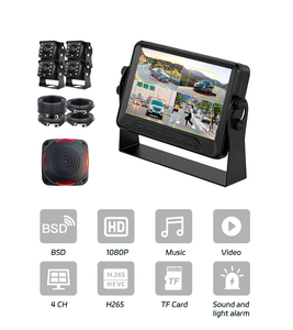 Solution de surveillance BSD 4 canaux avec moniteur AI 7 pouces, 4 caméras AHD 1080p, alarme sonore <span class=keywords><strong>et</strong></span> lumineuse, surveillance BSD en temps réel - Product Image 2
