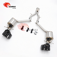 Système d'échappement Catback Valvetronic pour Mercedes Benz CLS63 2015 en acier inoxydable avec embouts noirs