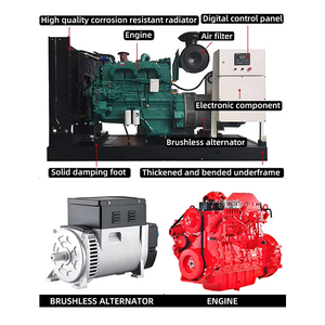 Générateur triphasé CE CPA 200 kVA 350 kVA, haute productivité, démarrage électrique, fonctionnement super silencieux - Product Image 3