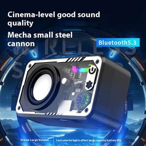 Mini Altavoz TWS Transparente, Portátil e Inalámbrico con Bluetooth, Luces LED RGB, Sonido Estéreo, Subwoofer, Ritmo Musical - Product Image 4