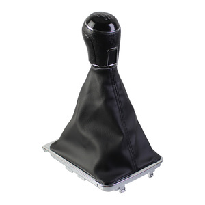 Car Gear <b>Shift</b> <b>Knob</b> Black Plastic Manual Transmission For Volkswagen Passat B7 5 Speed 6 Speed Dust Cover Kit - Product Image 3