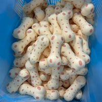 Jouet Squishy Os de Chien Adorable, Jouet Anti-Stress en Forme d'Os Tacheté, Cadeau Idéal pour les Fêtes et les Anniversaires des Enfants