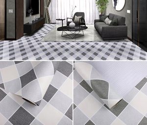 UDK-pegatina de papel tapiz para el suelo, diseño bohemio de PVC, a prueba de aceite, lámina de cocina, vinilo, peel y stick grueso - Product Image 2