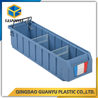 Bacs de rangement en plastique recyclable robustes pour entrepôt, organisateur de stockage peu encombrant pour écrous, boulons et petites pièces