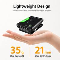 Lampe frontale LED à détecteur de mouvement, rechargeable par USB-C, légère, mains libres, idéale pour la course, la pêche, la randonnée et le camping