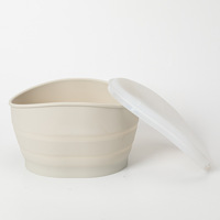 Bol à Popcorn en Silicone de Qualité Alimentaire Résistant à la Chaleur, Seau à Popcorn Pliable