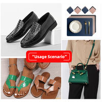 Chaussures en cuir synthétique double face en PVC, grain de Crocodile, épaisseur 1.8, tapis de Table et sacs en tissu de cuir