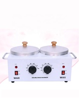 Machine d'enlèvement de cire à double four de beauté machine de thérapie de cire à double four à double bouche chauffe-pot de fusion de cire rapide