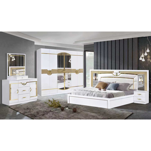 Juego <span class=keywords><strong>de</strong></span> dormitorio <span class=keywords><strong>de</strong></span> lujo <span class=keywords><strong>de</strong></span> nuevo diseño Juego <span class=keywords><strong>de</strong></span> dormitorio medio con <span class=keywords><strong>cama</strong></span> King Size - Product Image 1